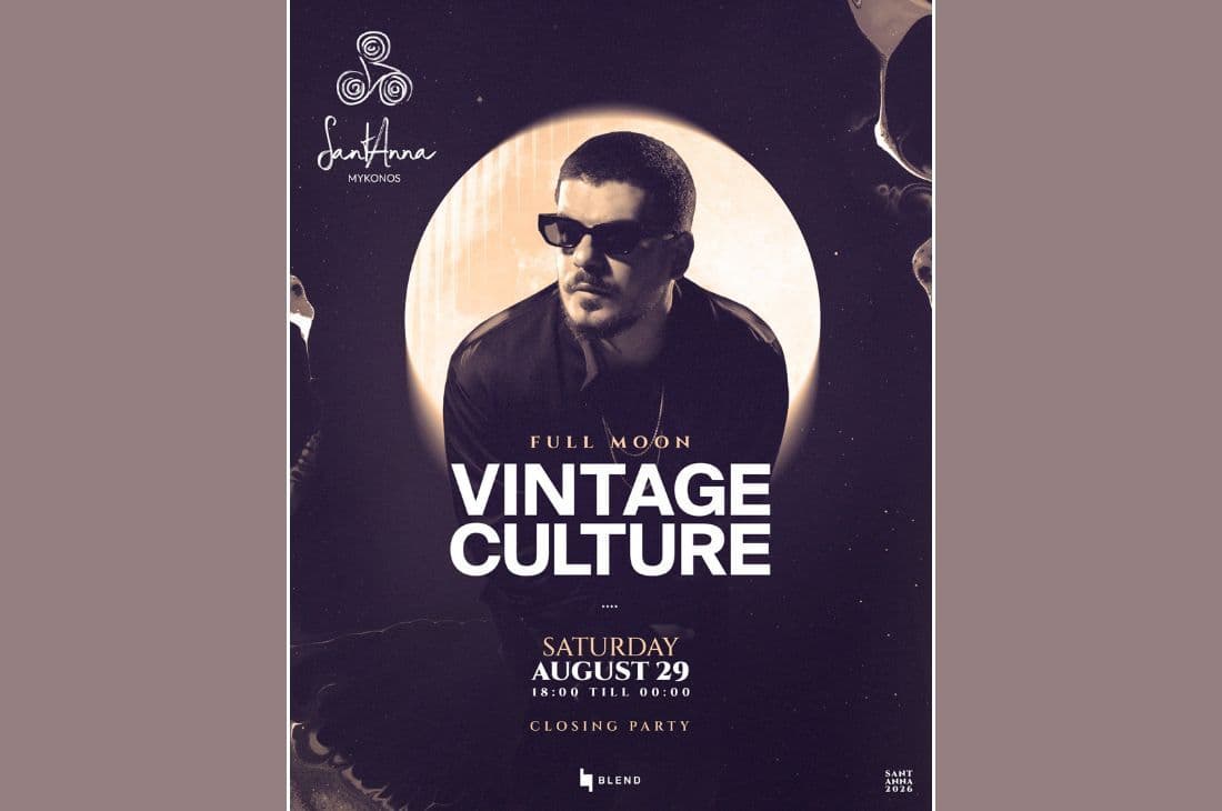 An image of 29th of August | Vintage Culture (Full Moon Party) | SantAnna | Mykonos