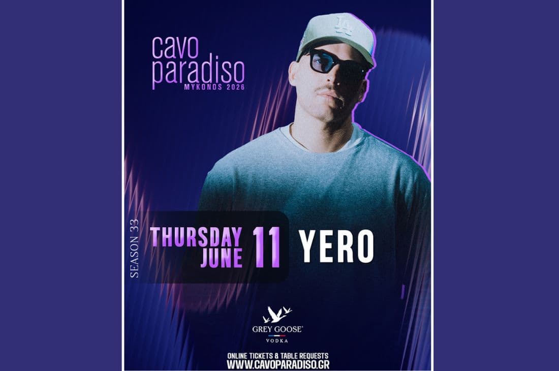 An image of 11 Ιουνίου | Yero | Cavo Paradiso | Μύκονος