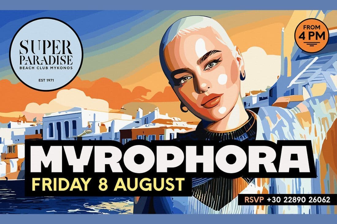An image of 8th of August | Myrophora | Super Paradise | Mykonos