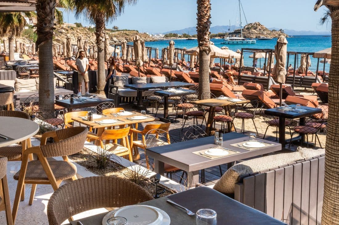 An image of Anios Beafront Restaurant Mykonos