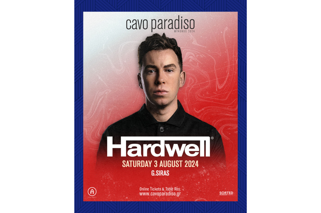 An image of 3 Αυγούστου | Hardwell & G. Siras | Cavo Paradiso