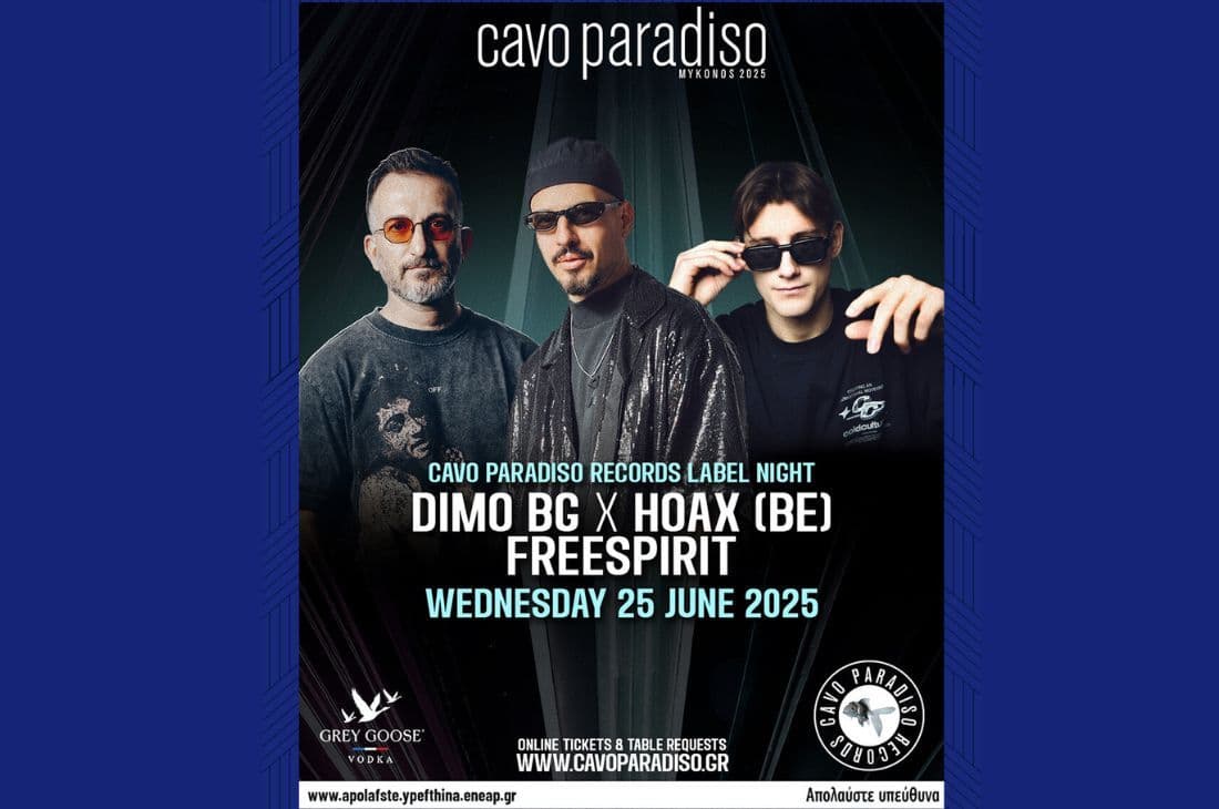 An image of 25th of June | Dimo BG x Hoax (BE) X Freespirit | Cavo Paradiso | Mykonos