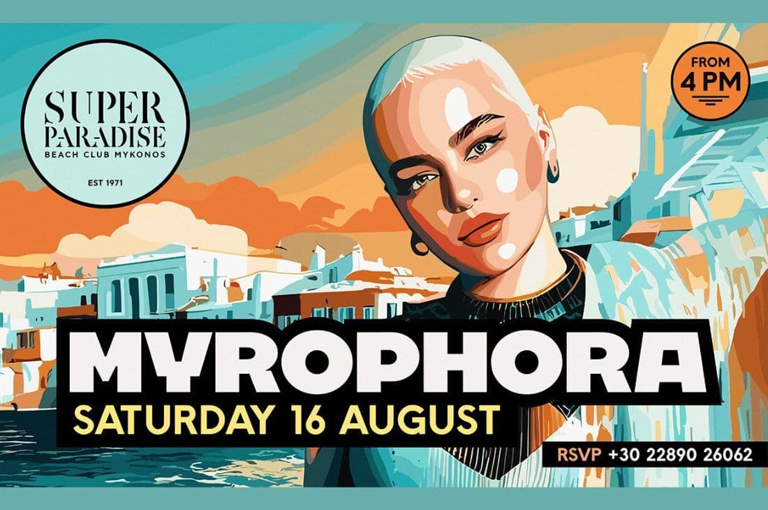 An image of 16th of August | Myrophora | Super Paradise | Mykonos