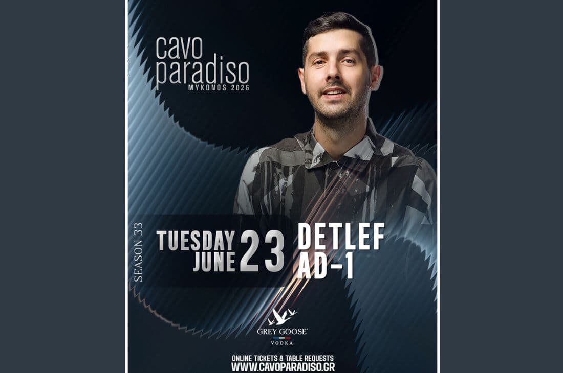 An image of 23rd of June | Detlef • AD-1 | Cavo Paradiso | Mykonos