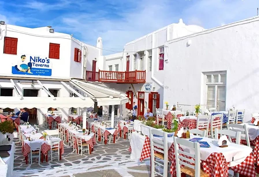 An image of Niko’s Taverna Μύκονος
