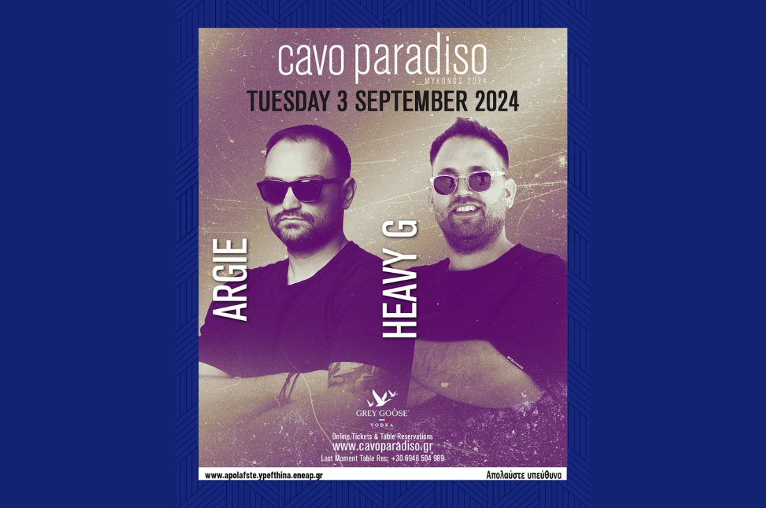 An image of 3rd of September | Argie & Heavy G | Cavo Paradiso