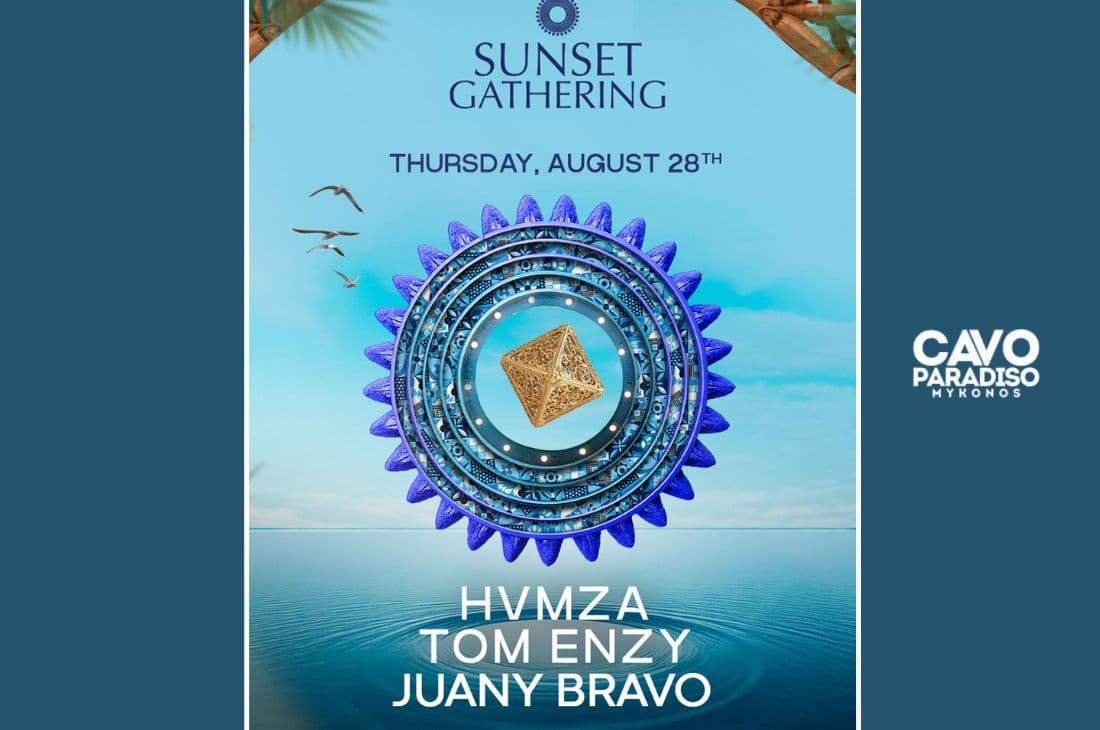 An image of 28th of August | HVMZA x Tom Enzy x Juany Bravo | Cavo Paradiso | Mykonos
