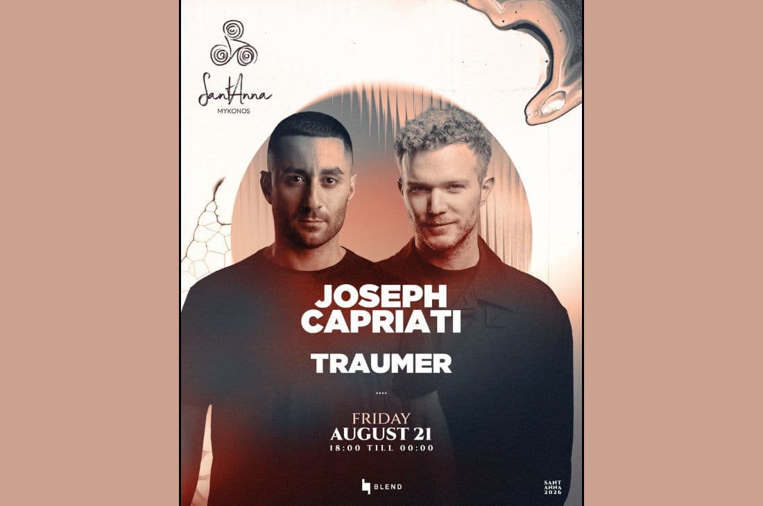 An image of 21st of August | Joseph Capriati & Traumer | SantAnna | Mykonos