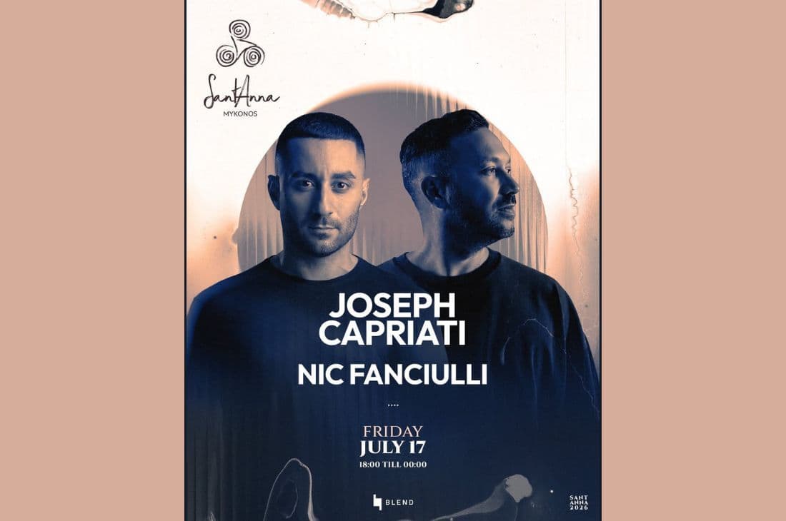 An image of 17th of July | Joseph Capriati & Nic Fanciulli | SantAnna | Mykonos