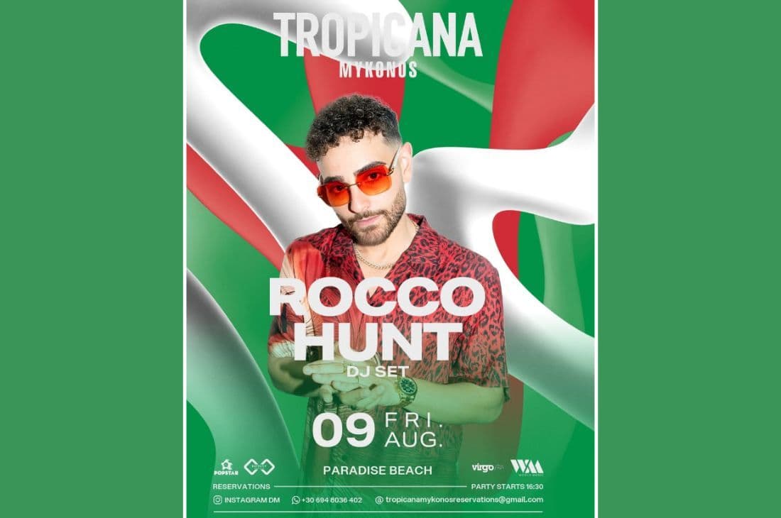 An image of 9th of August | Pocco Hunt | Tropicana | Mykonos