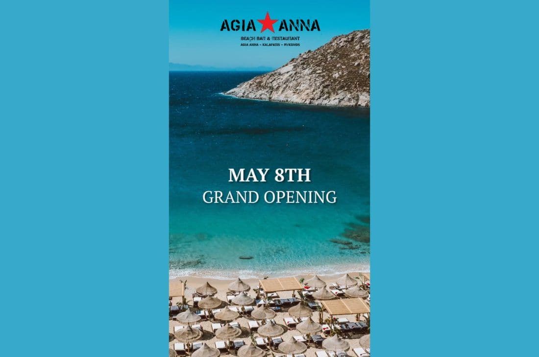 An image of 8th of May | Agia Anna Opening | Agia Anna Mykonos | Mykonos
