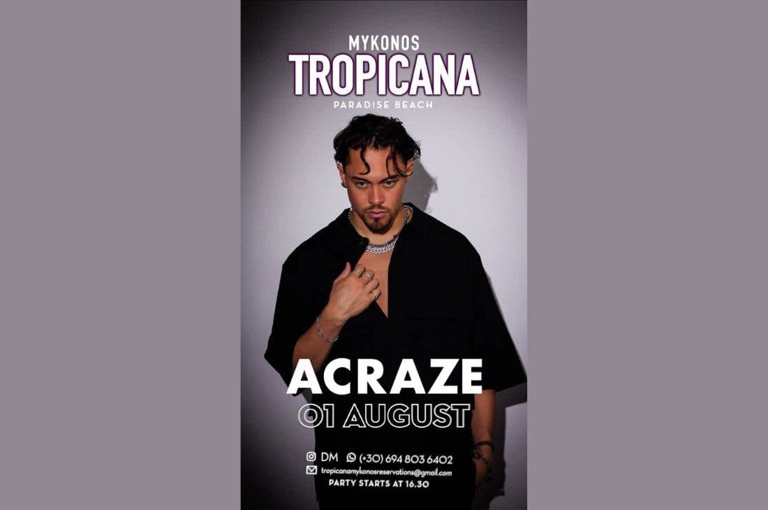 An image of 1st of August | Acraze | Tropicana Mykonos | Mykonos