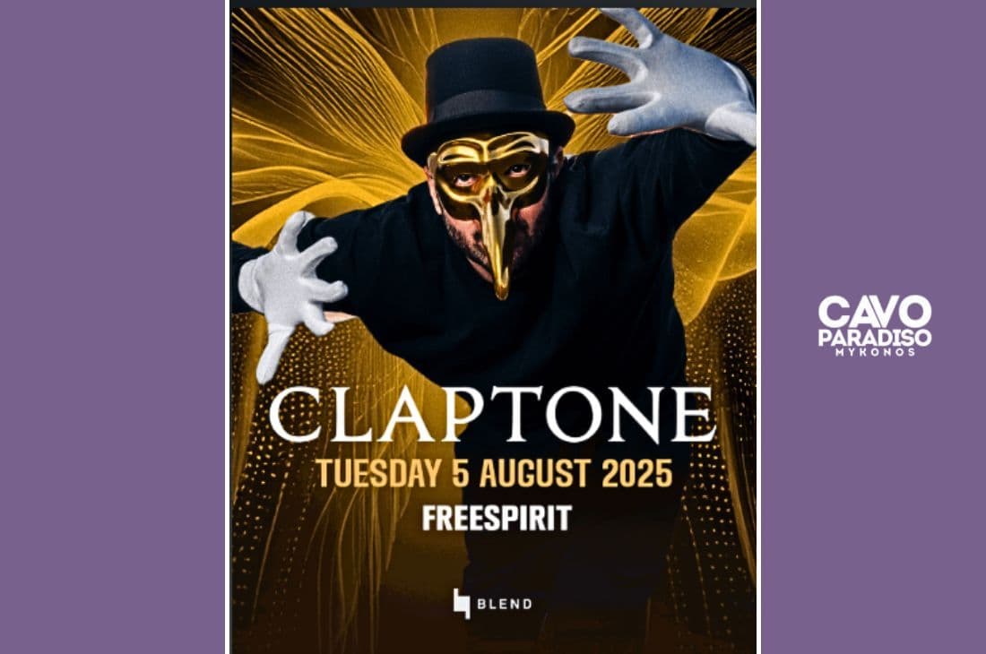 An image of 5th of August | Claptone x Gordo x Freespirit | Cavo Paradiso | Mykonos